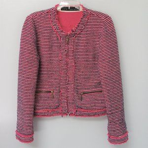Zara Chanel Style Jacket, Size Large